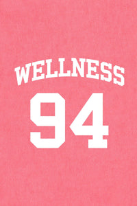 Wellness 94 Sports Tee - Cotton Candy & White