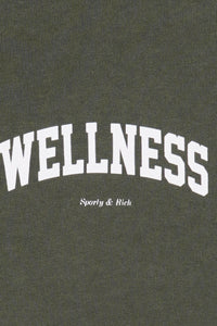 Pull à col zippé Wellness Ivy  - Moss & Blanc