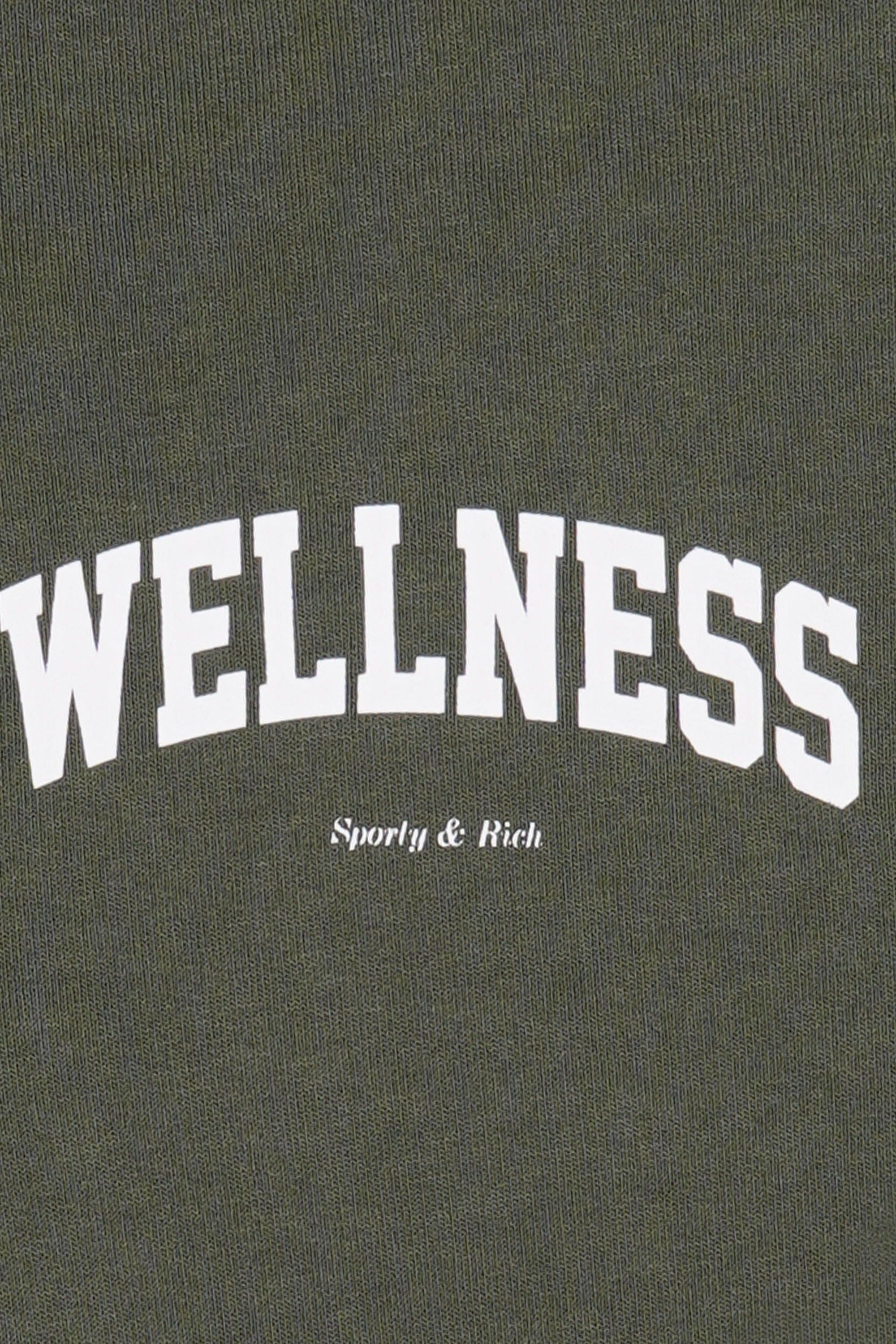 Pull à col zippé Wellness Ivy  - Moss & Blanc