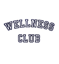 Wellness Club Baseball Tee - White & Navy