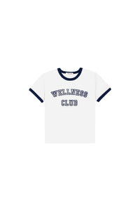 T-shirt Wellness Club à liseré - White