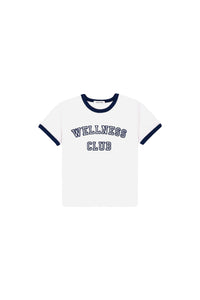 T-shirt Wellness Club à liseré - Blanc