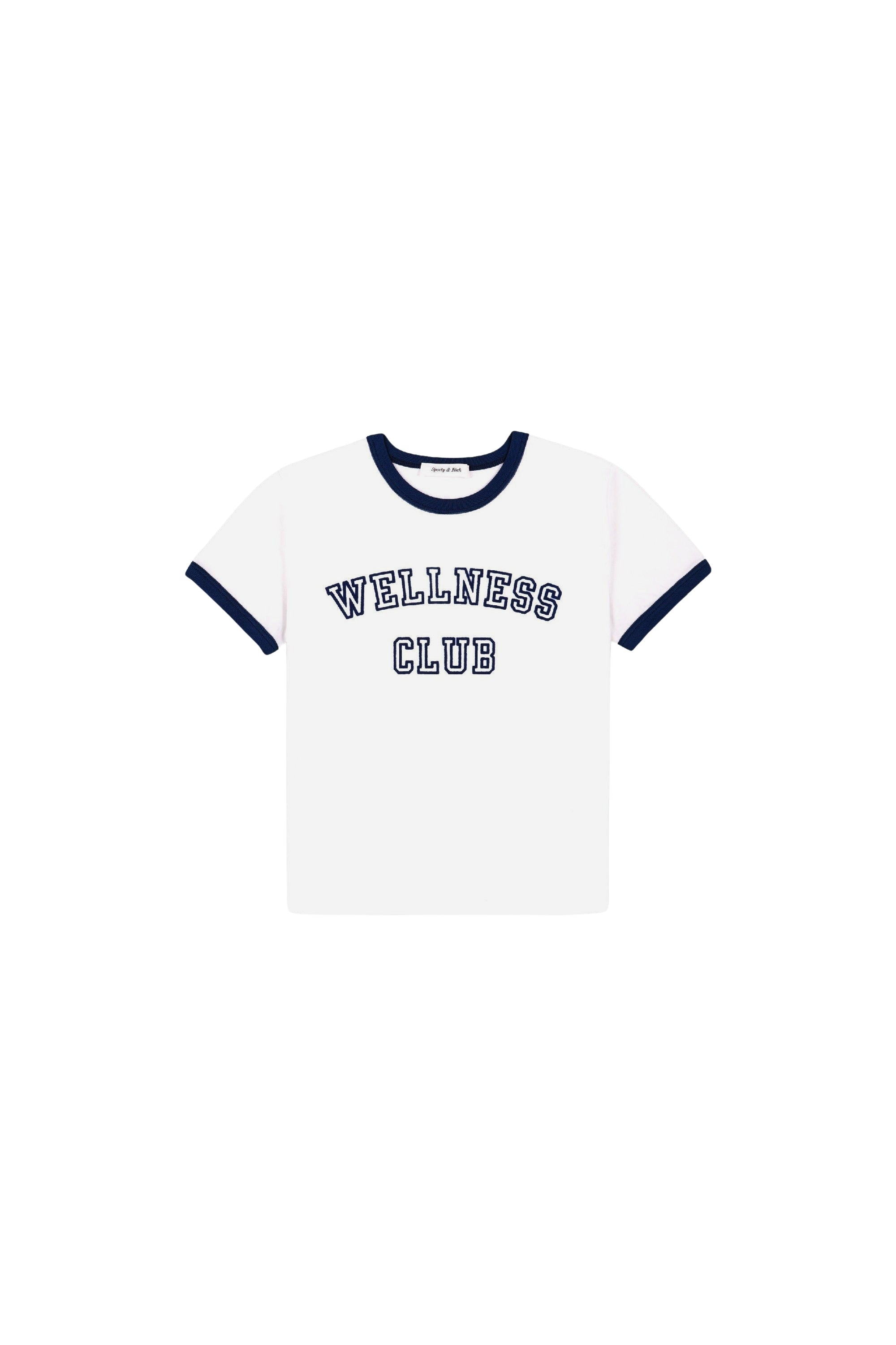 T-shirt Wellness Club à liseré - White