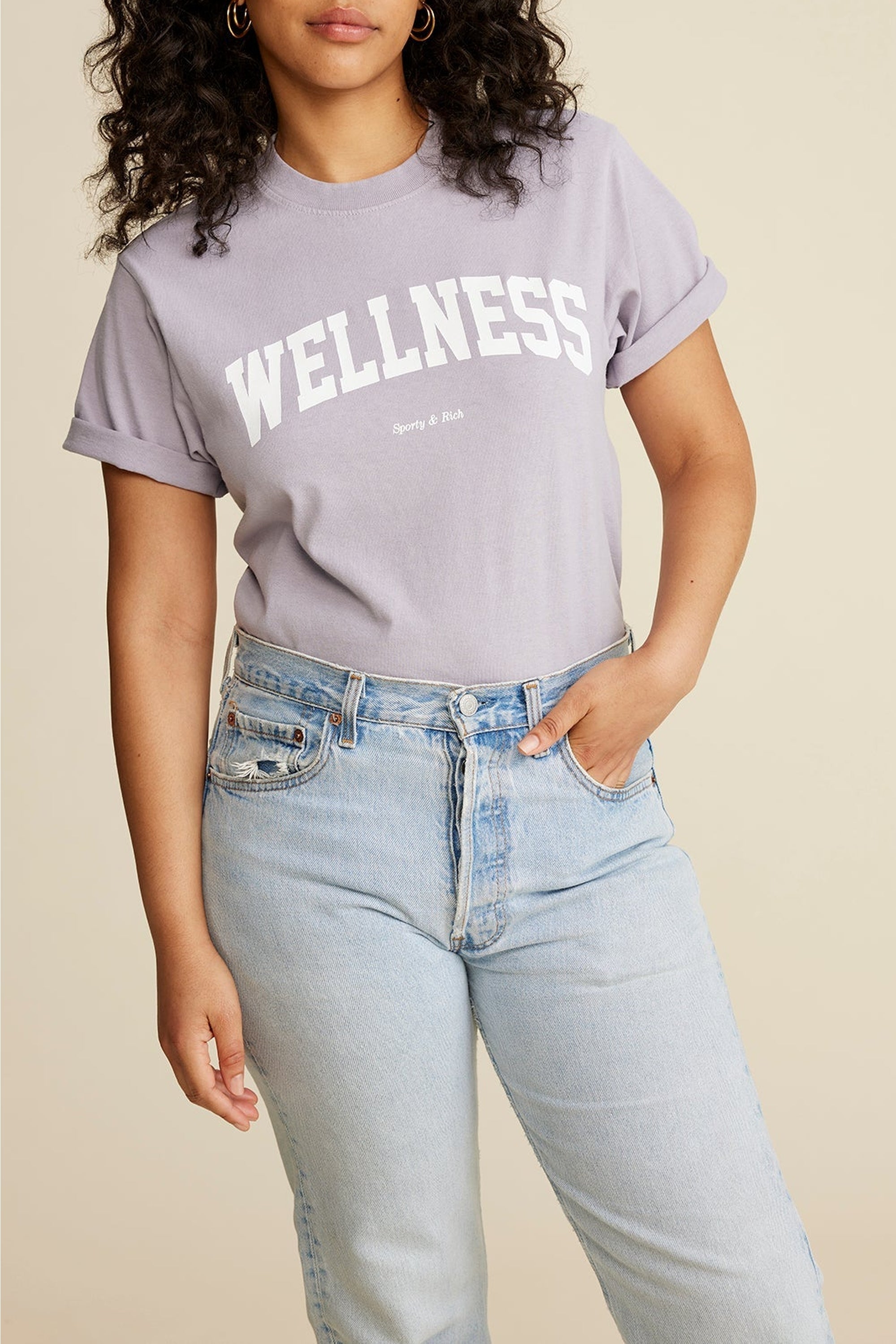 T-shirt Wellness Ivy imprimé - Lilac