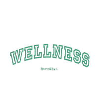 Wellness Ivy Short Sleeve Soft Crewneck - White & Verde