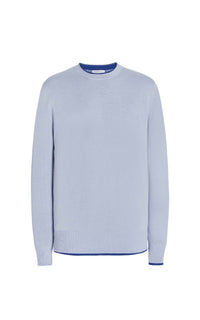 Light Blue & Cobalt / Pull Wells en cachemire - Light Blue & Cobalt