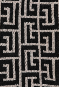 Bonnet maille Monogramme - Ivoire & Noir