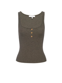 RIB SCOOP BUTTON TANKRICH MILITARY HEATHER