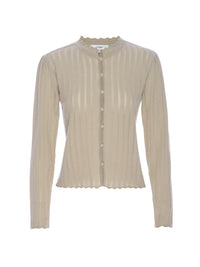 RUFFLE NECK CARTAUPE