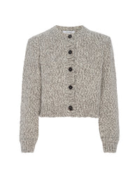 MARL CARDI SWEATERCREAM MULTI