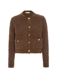PATCH POCKET CARDICAMEL