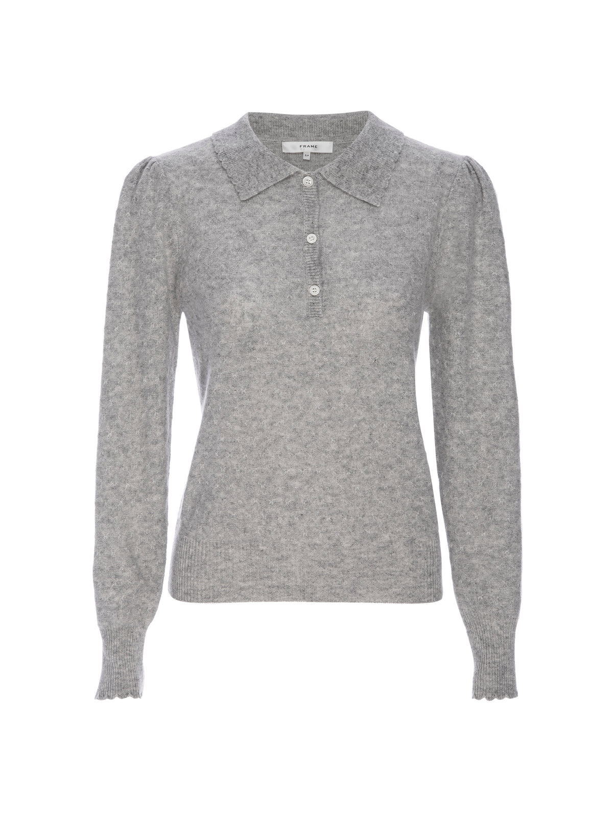 THE SCALLOP POLOLIGHT HEATHER GREY