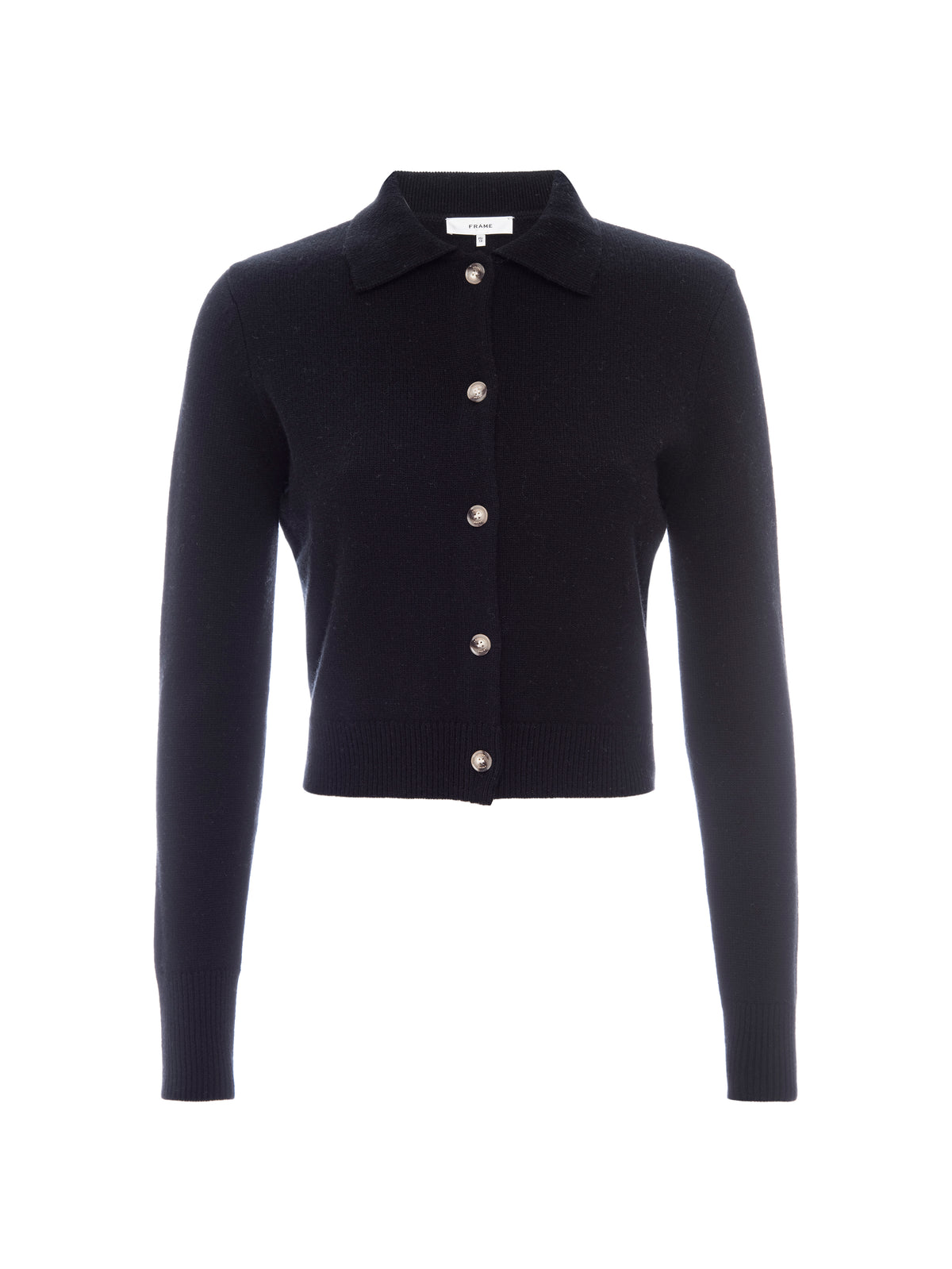 SHRUNKEN CASHMERE CARDIBLACK