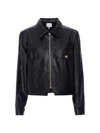 LEATHER HEART JACKETBLACK