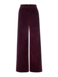 CROP VELVET WIDE LEGWINE