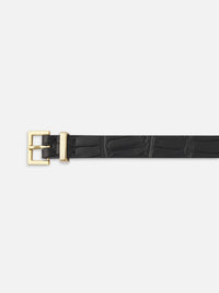 THE PETITE CROC BELTBLACK