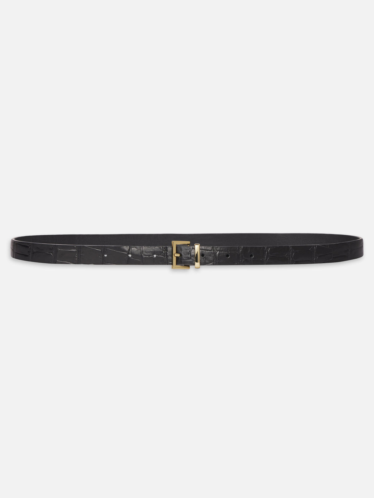 THE PETITE CROC BELTBLACK