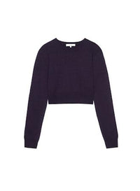 THE CASHMERE SCHOOL CREWROYAL PURPLE