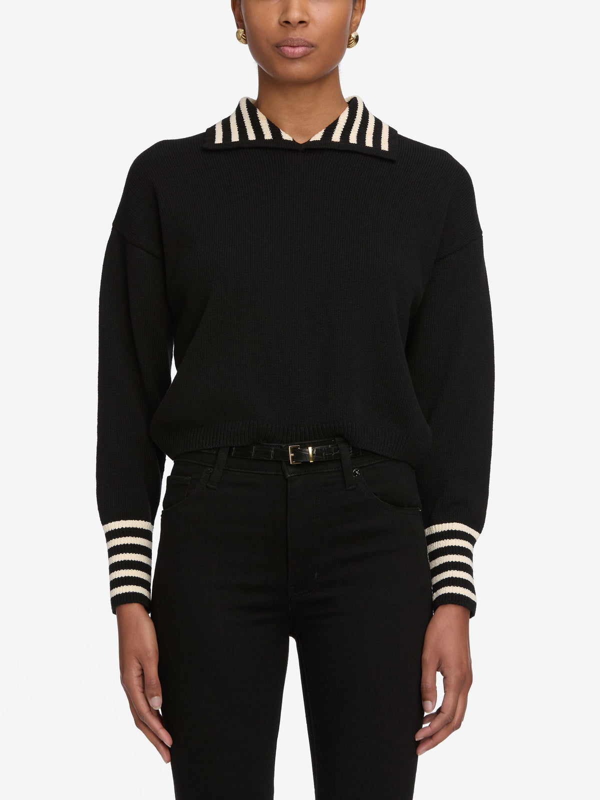 THE SAILOR PULL OVERBLACK MULTI