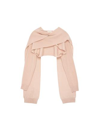 THE SCARF SWEATERPINK SAND