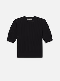 THE LADDER POINTELLE SWEATERBLACK