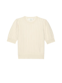 THE LADDER POINTELLE SWEATERCREAM