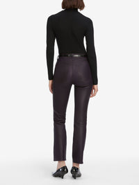 THE LEATHER REBOOT CROPDARK ROYAL PURPLE