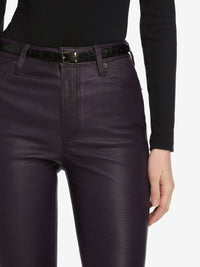 THE LEATHER REBOOT CROPDARK ROYAL PURPLE