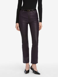 THE LEATHER REBOOT CROPDARK ROYAL PURPLE