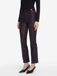 THE LEATHER REBOOT CROPDARK ROYAL PURPLE