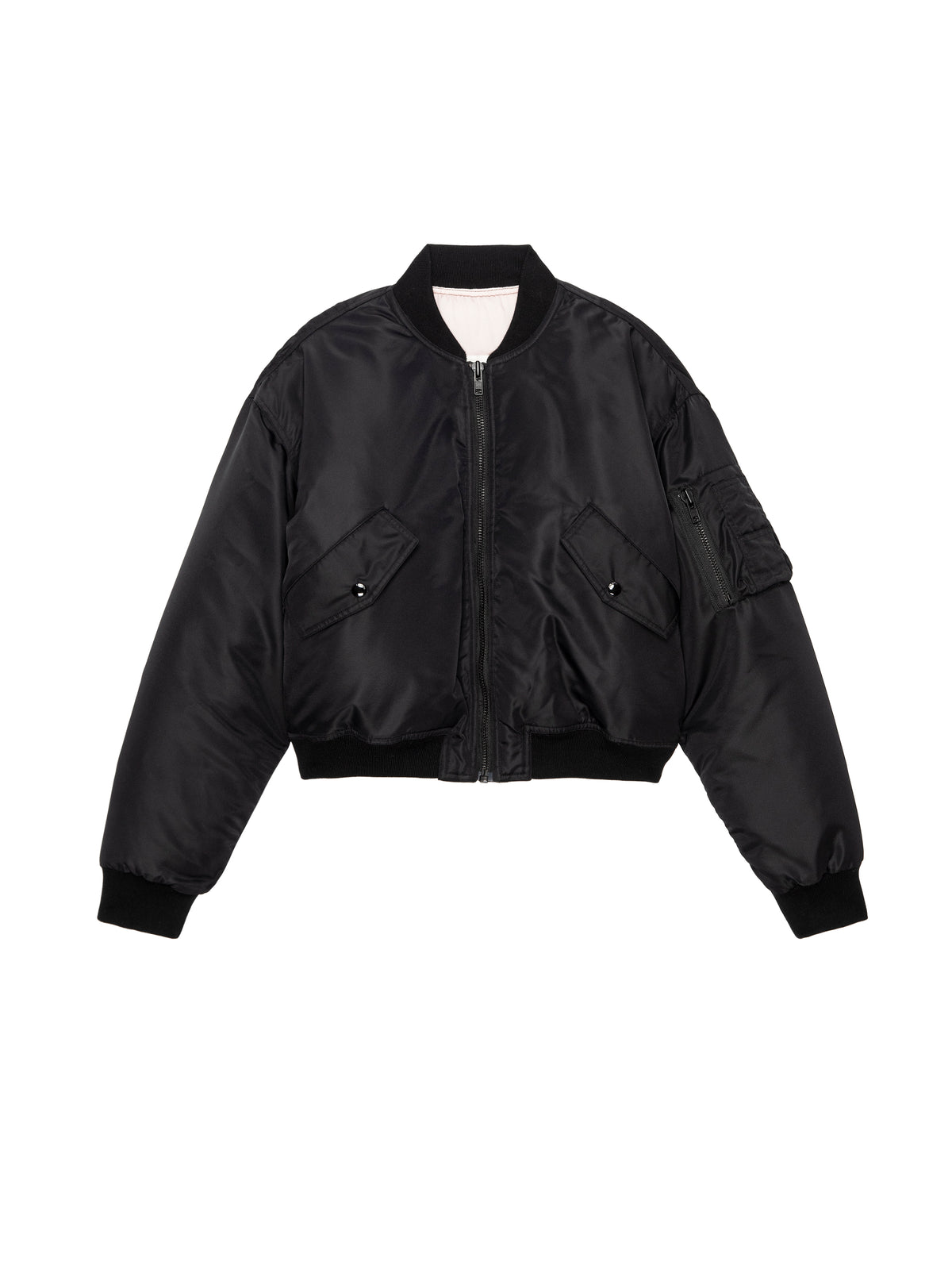 THE NYLON BOMBER JACKETBLACK