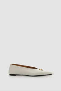 Smooth Leather Ms Bab - Blanc