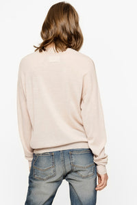Pull Kansas Bis en laine mérinos - Ficelle