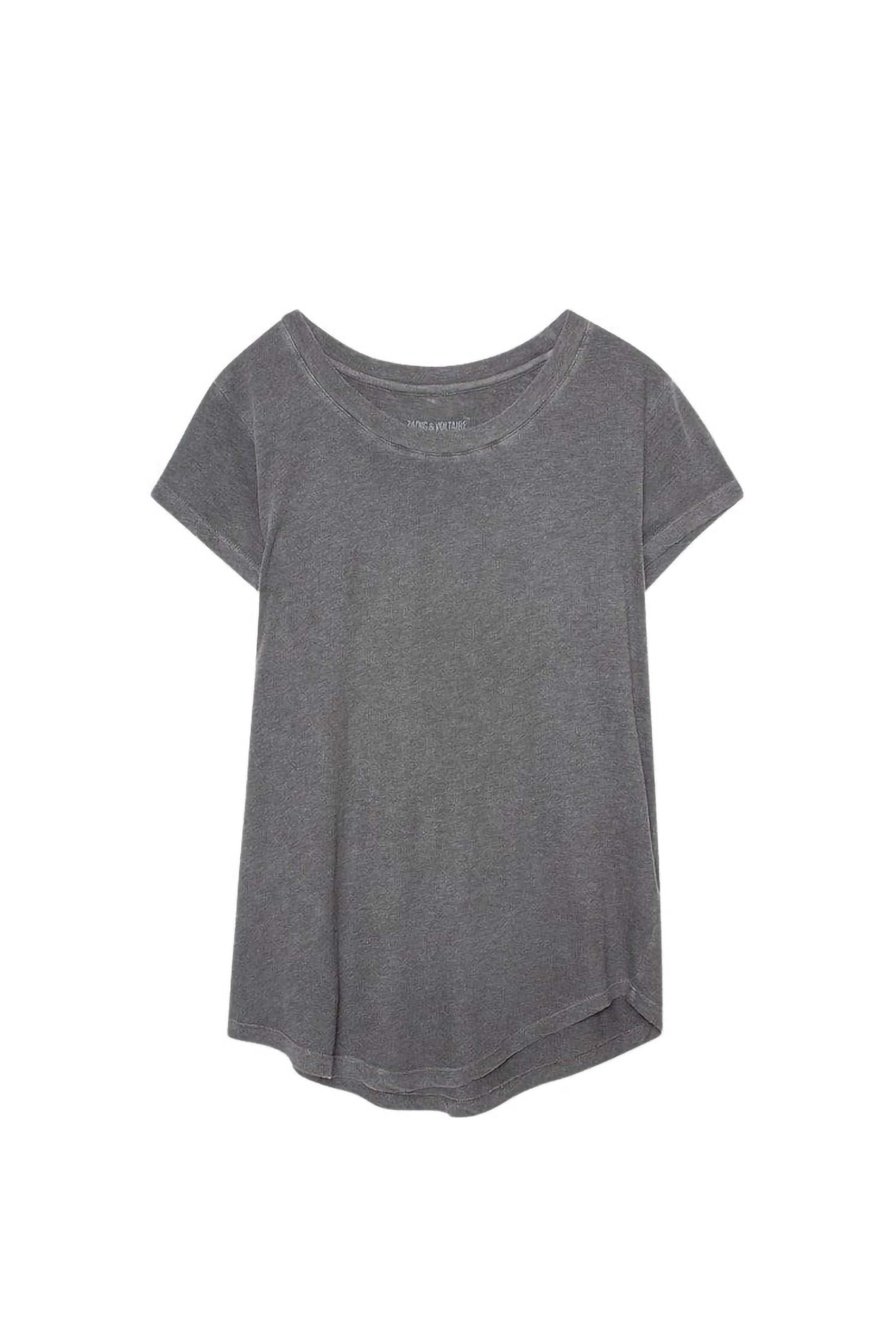 T-shirt Woop Slub en lin - Charbon