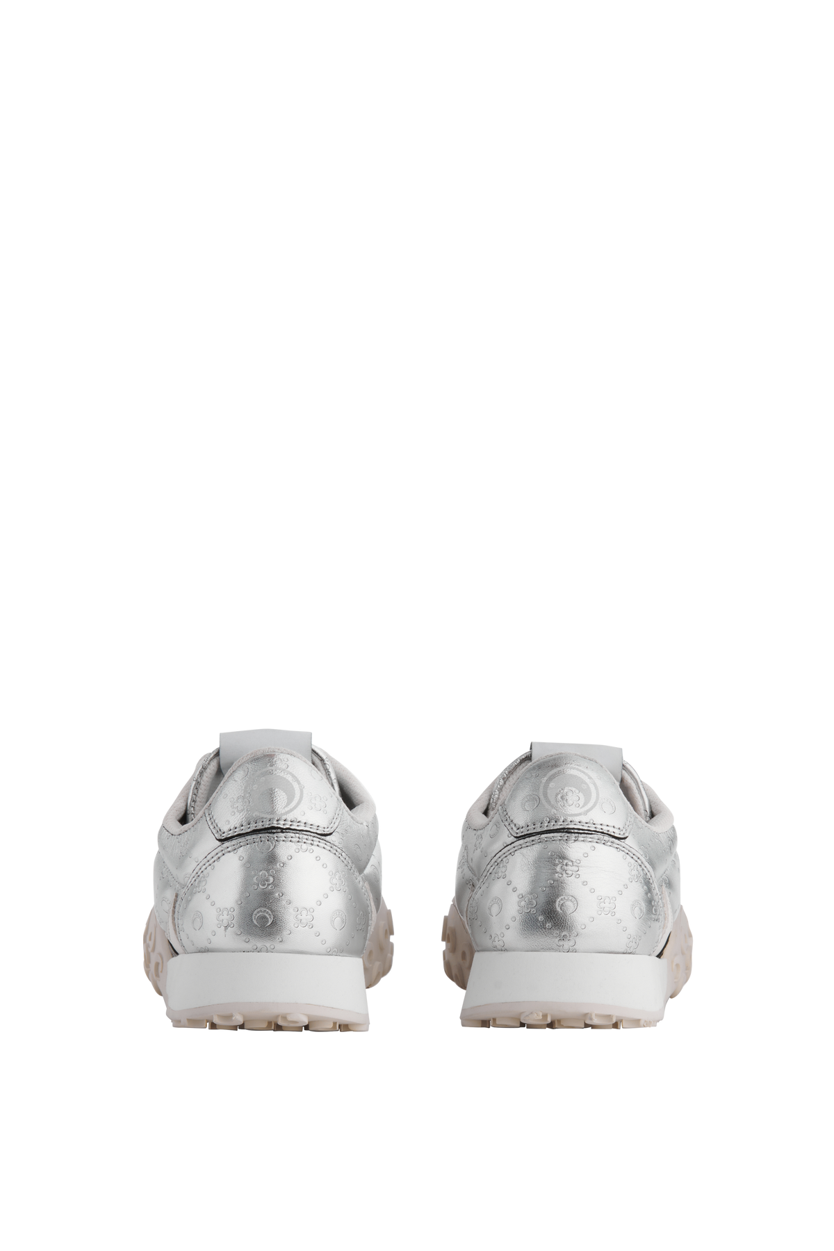 Sneakers MS Rise en cuir laminé - Silver