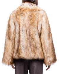 ZHORS LIGNE MARRON FURYS MANTEAU FAUSSE FOURRURE