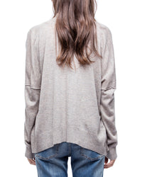 ZHORS LIGNE TAUPE CLAIR TANYA CP CARDIGAN OUVERT CASHM