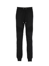B bouclé jogging bottoms - Black & Neon Yellow