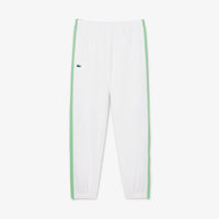 Tennis tracksuit set, printed - White & Liamone Green