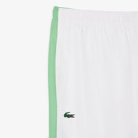 Tennis tracksuit set, printed - White & Liamone Green