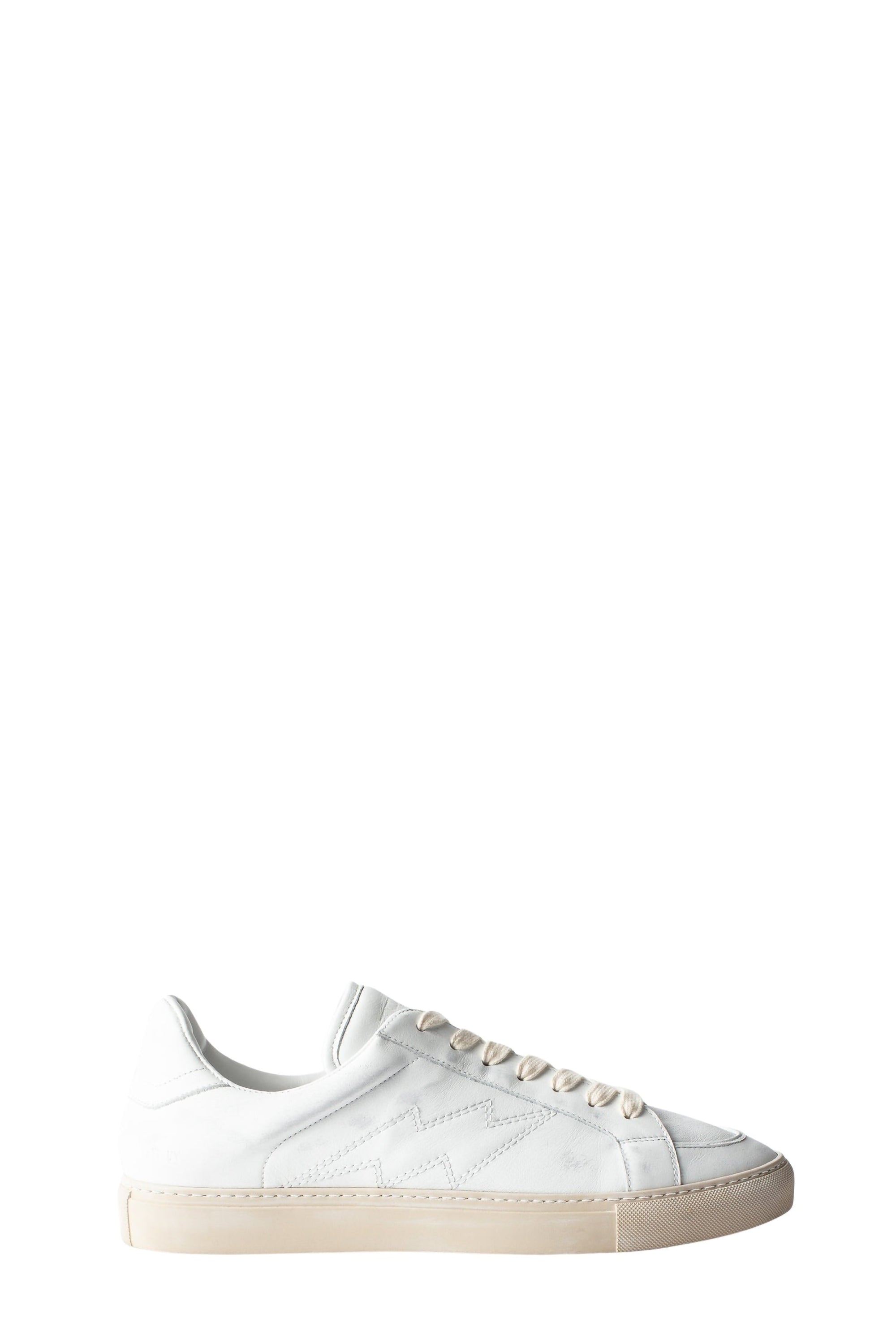 Sneakers à logo " ZV" 1747 Low Used Men en cuir - Blanc