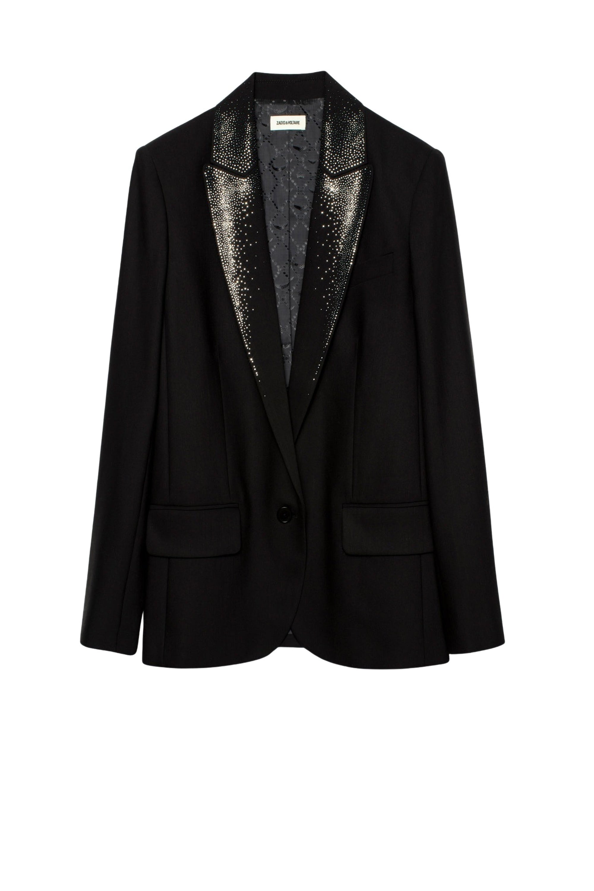 Veste Viking Strass - Noir