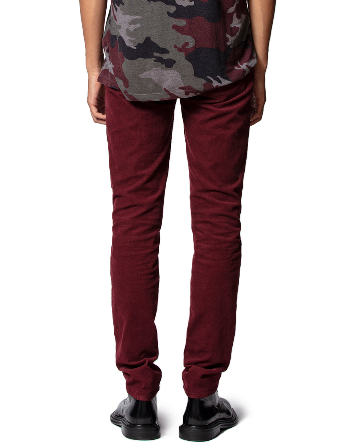 Pantalon David Velvet - Bordeaux