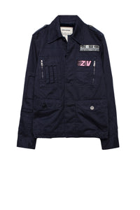 Parka Kode Grunge Fur en laine - Encre