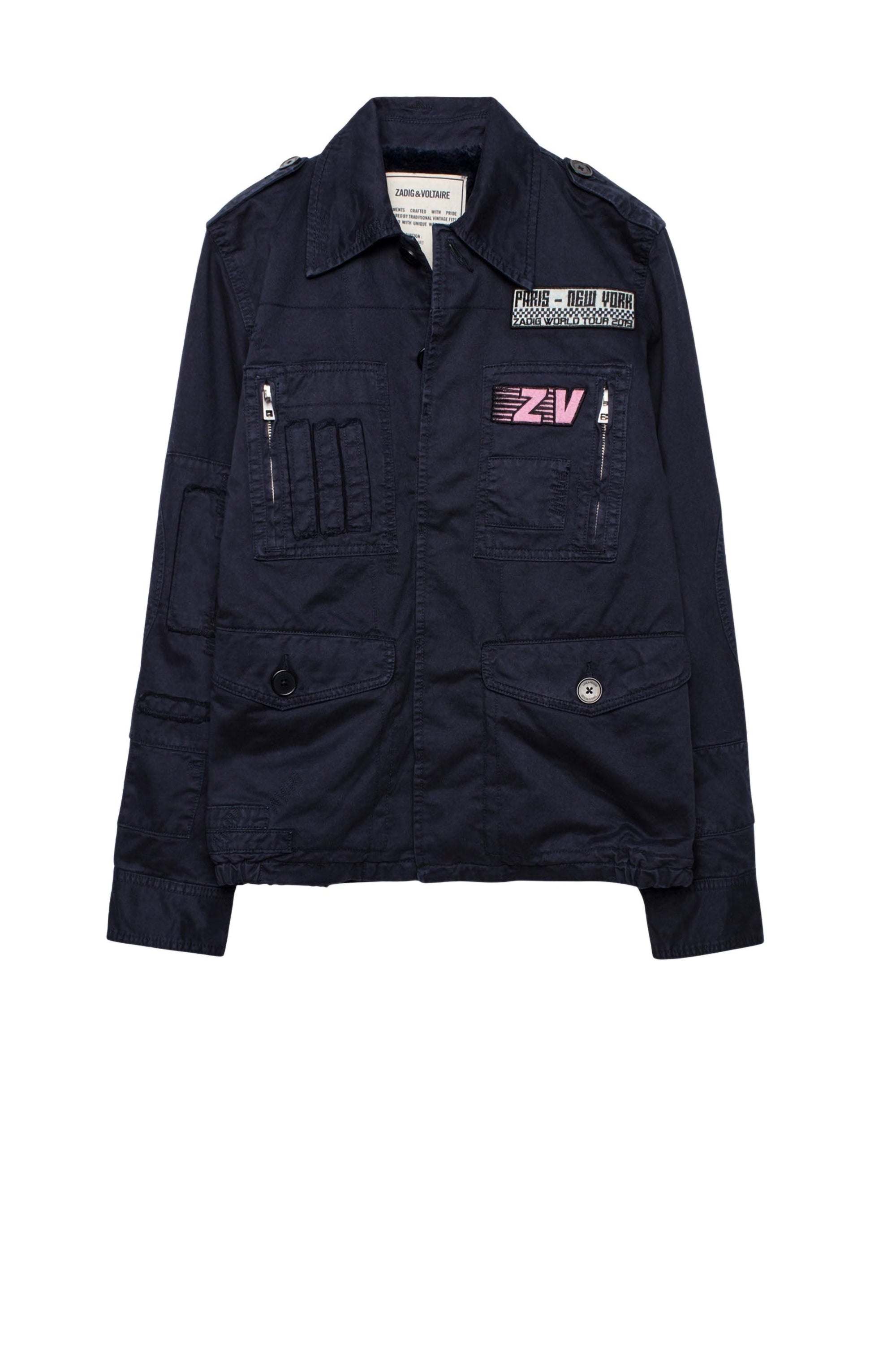 Parka Kode Grunge Fur en laine - Encre