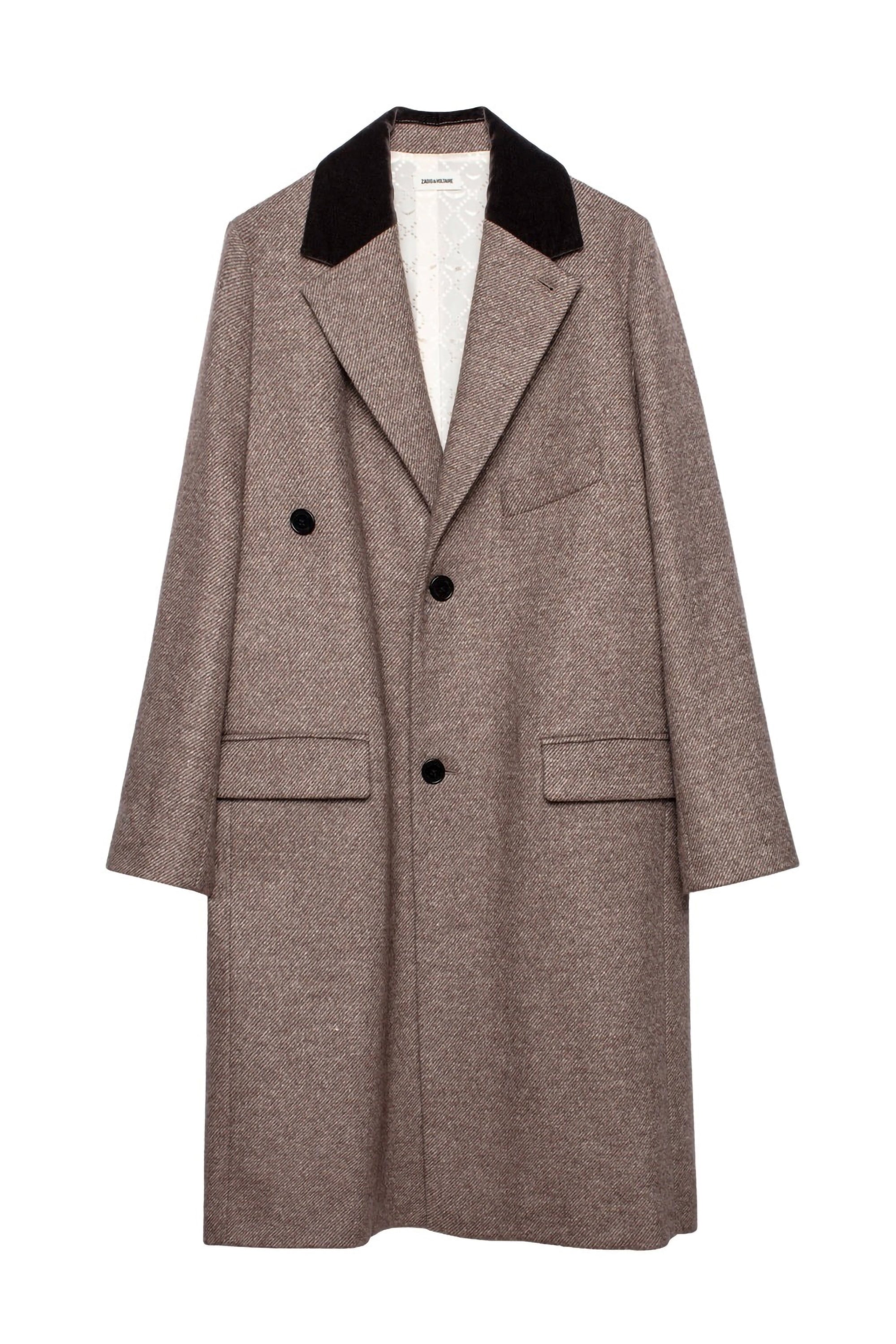 Manteau Mad Chine en laine - Beige