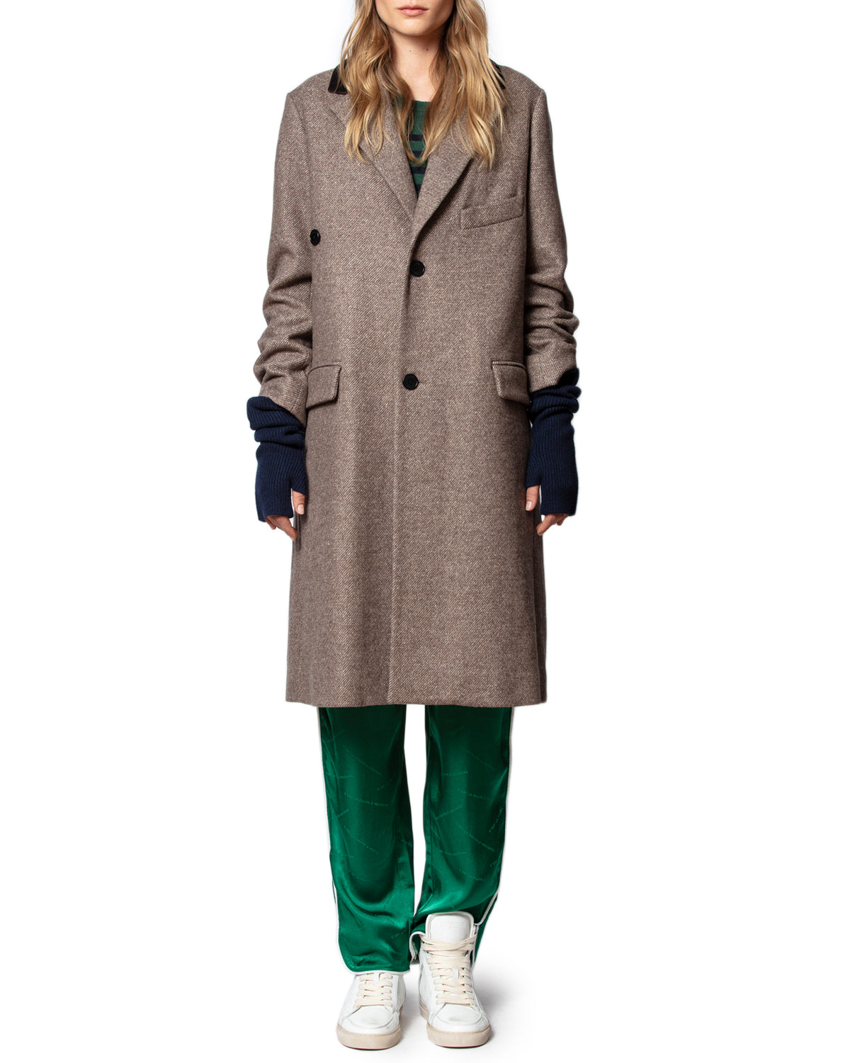 Manteau Mad Chine en laine - Beige