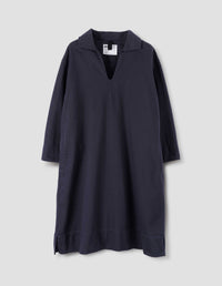 Robe smock à poches plaquées - Navy & Black & Blue