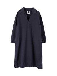 Robe ample à poches plaquées - Navy & Black & Blue