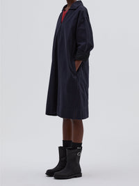 Robe ample à poches plaquées - Navy & Black & Blue